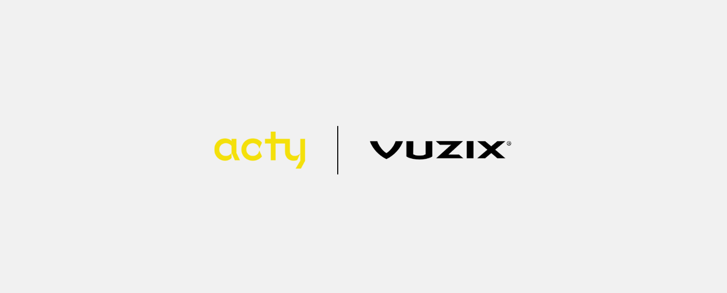 Acty e Vuzix smart glasses