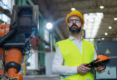 Tecnico che esegue manutenzione industriale con supporto remoto Acty